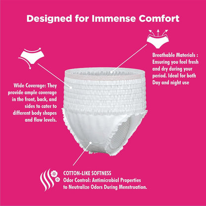 Joyful Period Panties (10 Pc) BUY 1 and GET 1 Bioline Sunscreen Lotion 60 SPF_50g FREE