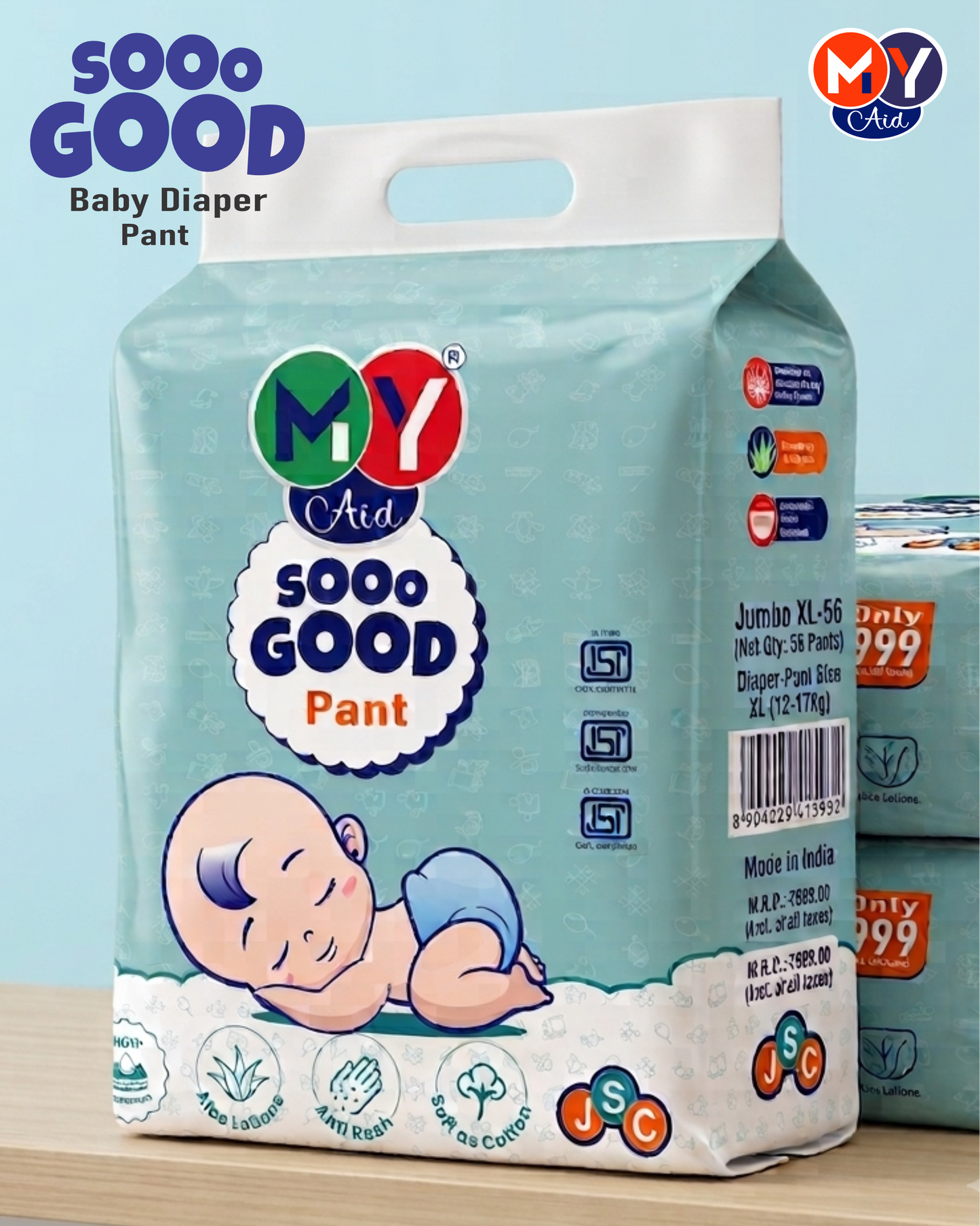 MyAid Sooo Good Baby Diaper_ Super Jumbo Pack @ 999