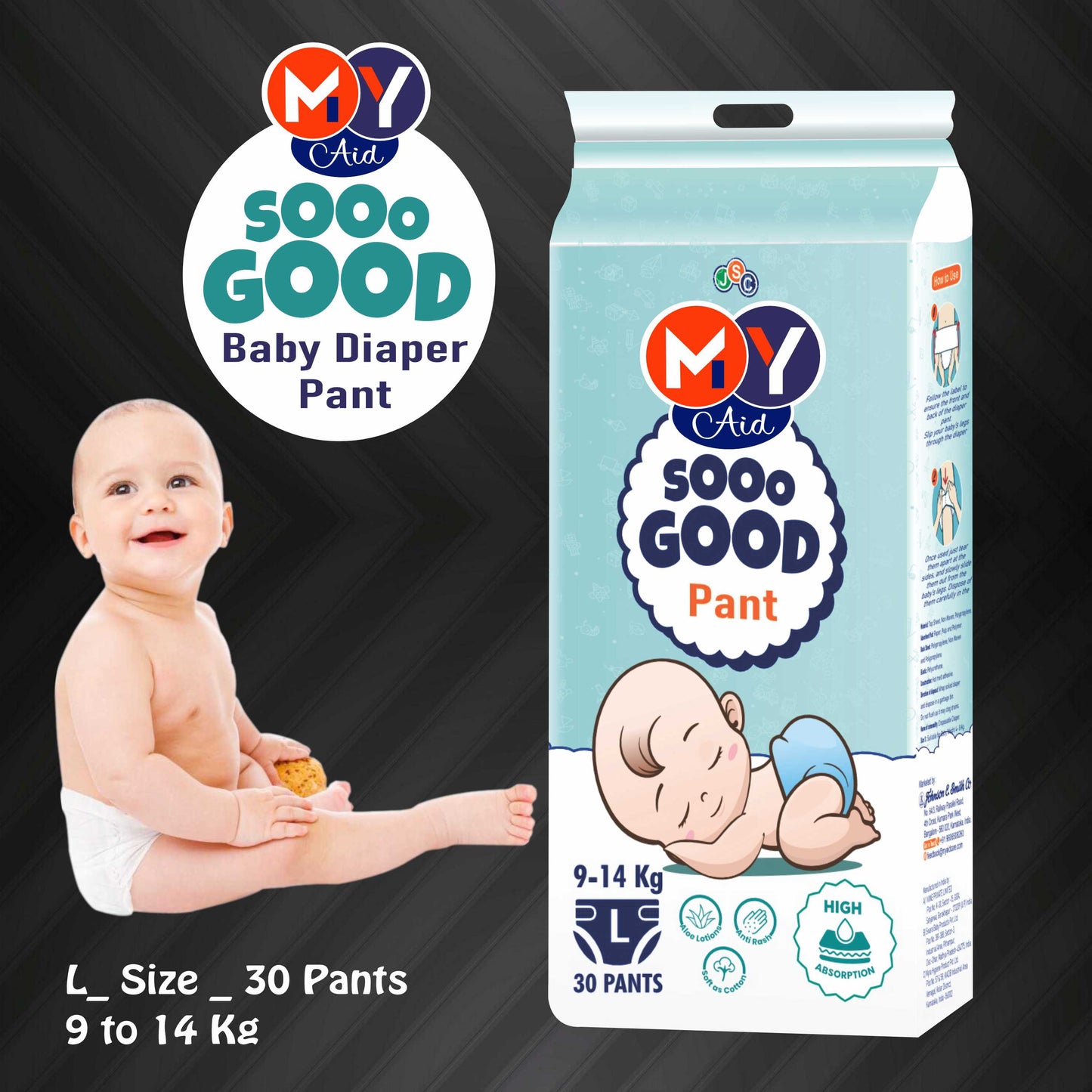 MyAid Sooo Good Baby Diaper_Small Pack @ 99
