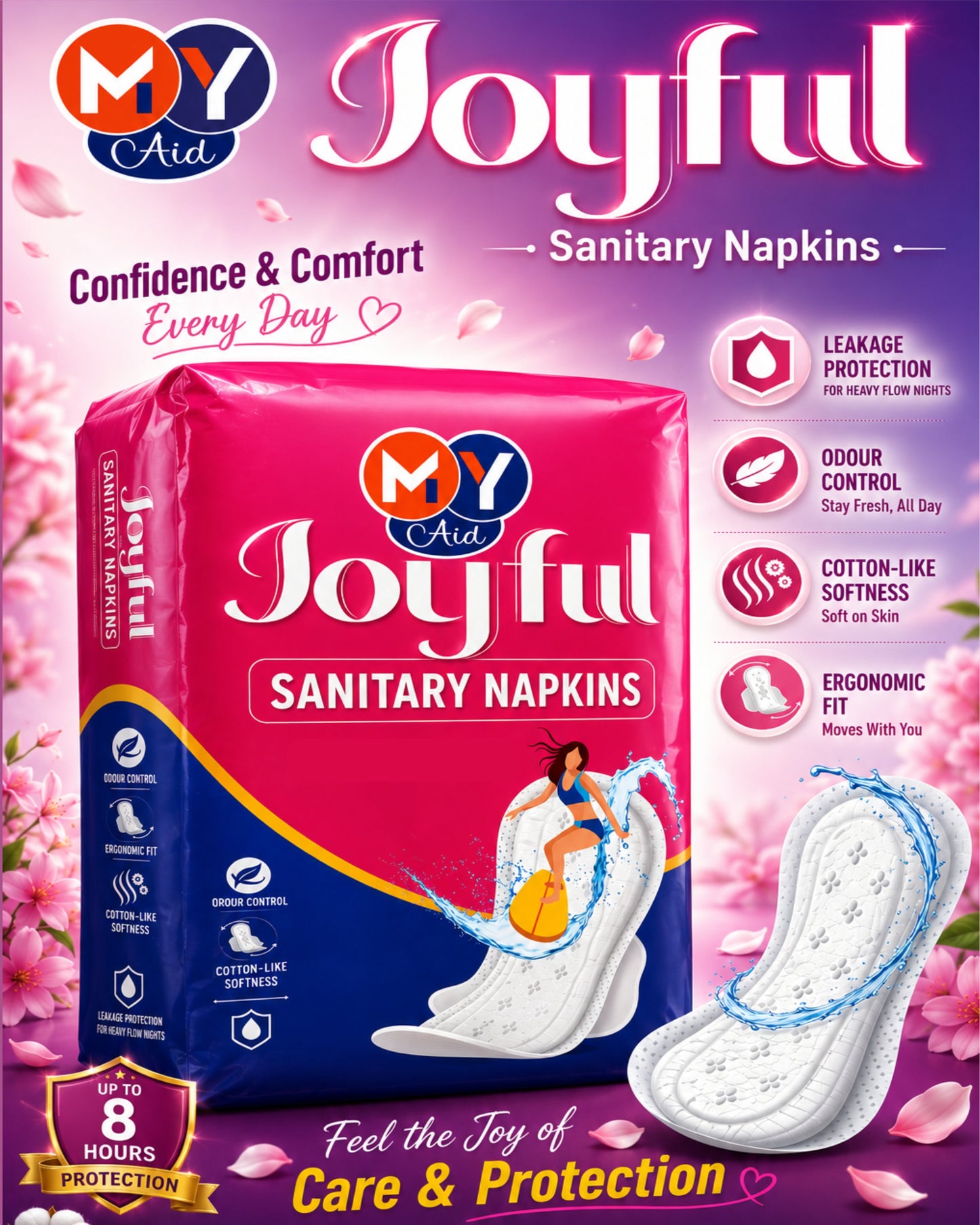 MyAid Joyful Sanitary Napkins _18's Pack