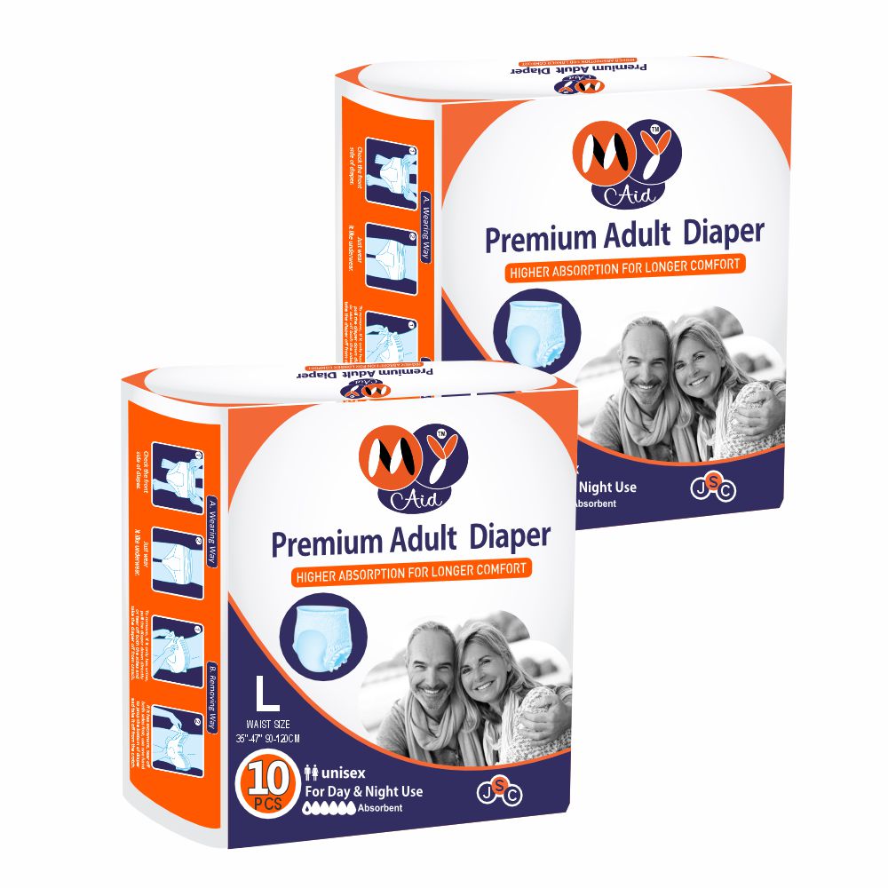 MyAid Adult Diaper - Pant and Tape Style