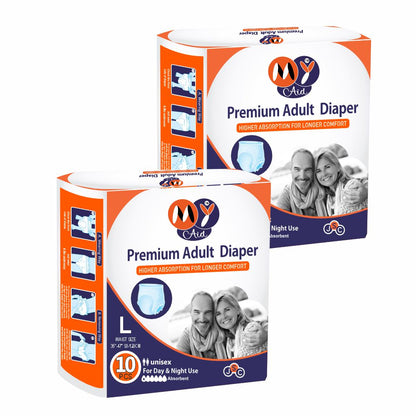 MyAid Adult Diaper - Pant and Tape Style