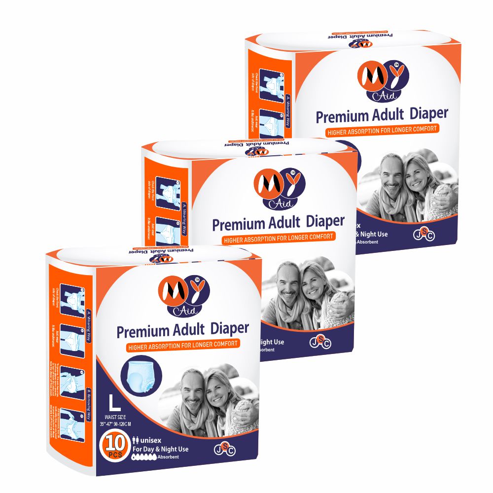 MyAid Adult Diaper - Pant and Tape Style