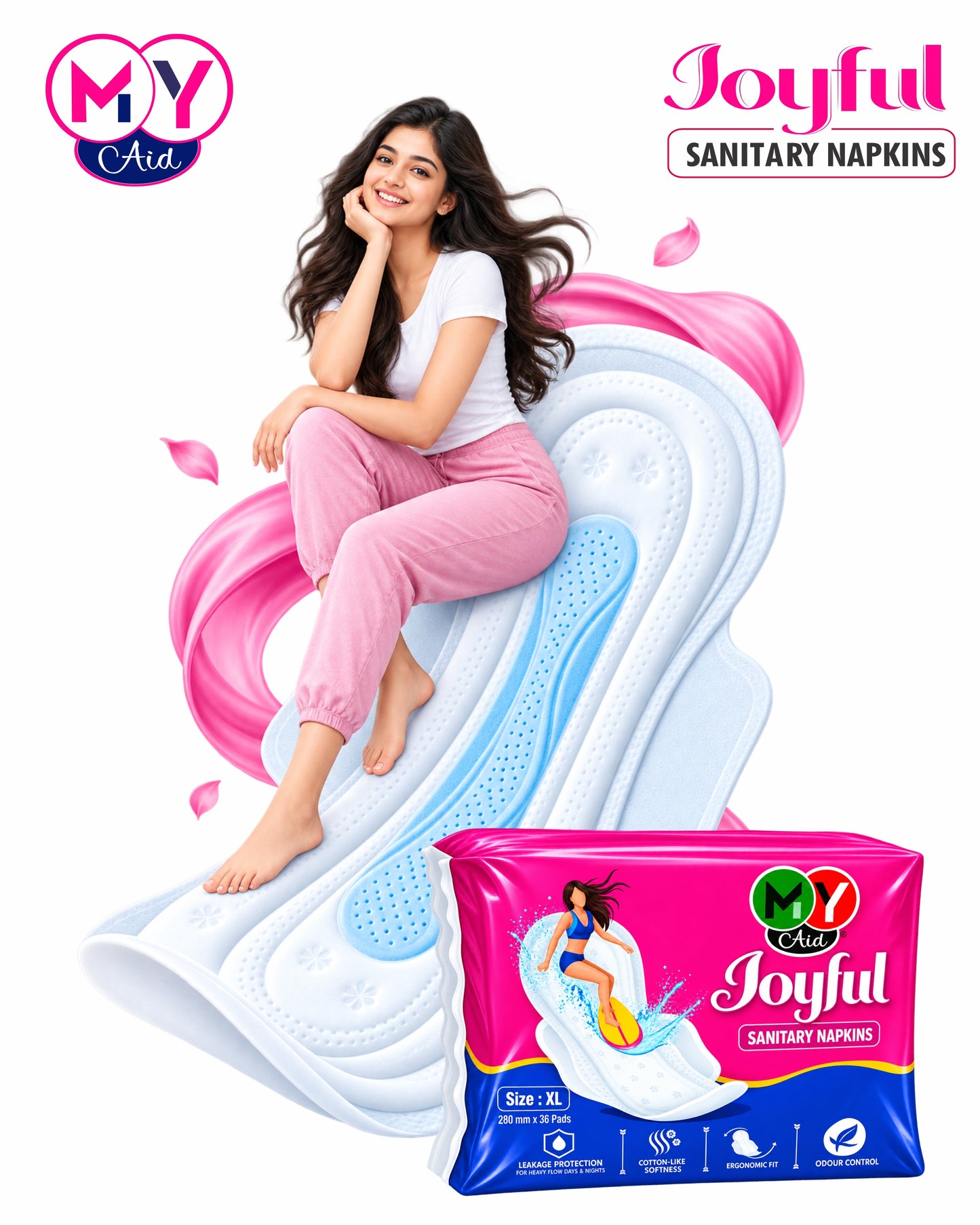 Joyful Sanitary Napkins - 36's Pads